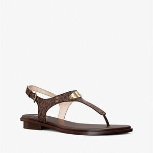 MK - Signature Logo Plate Sandal - 9.5